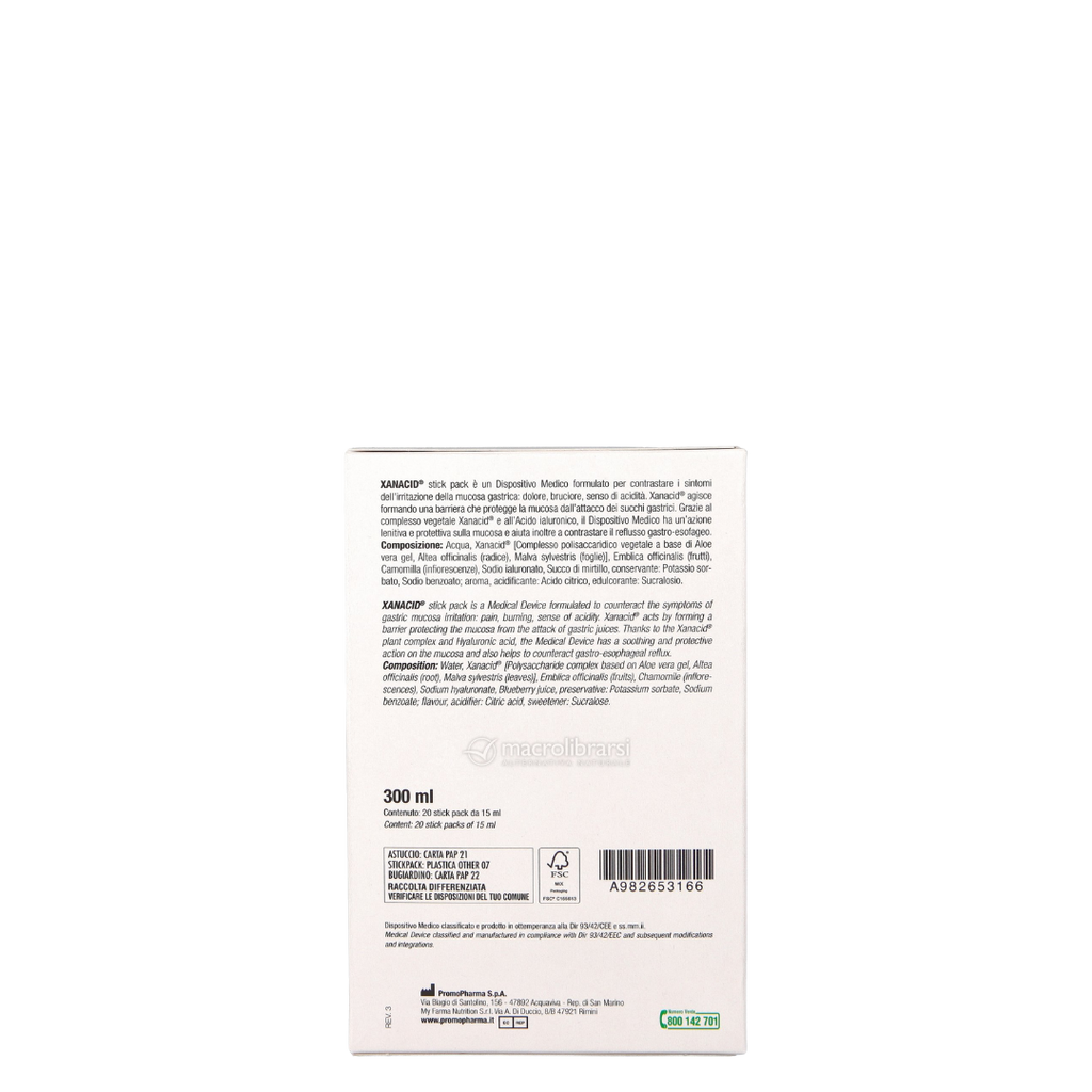 Xanacid® 20 Stick Pack Da 15 ml Promopharma