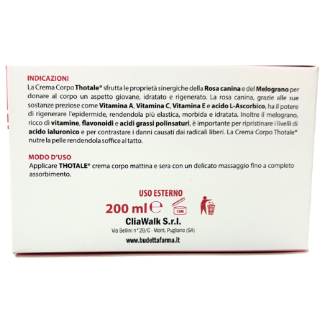 Thotale Crema Corpo Rosa Canina e Melograno