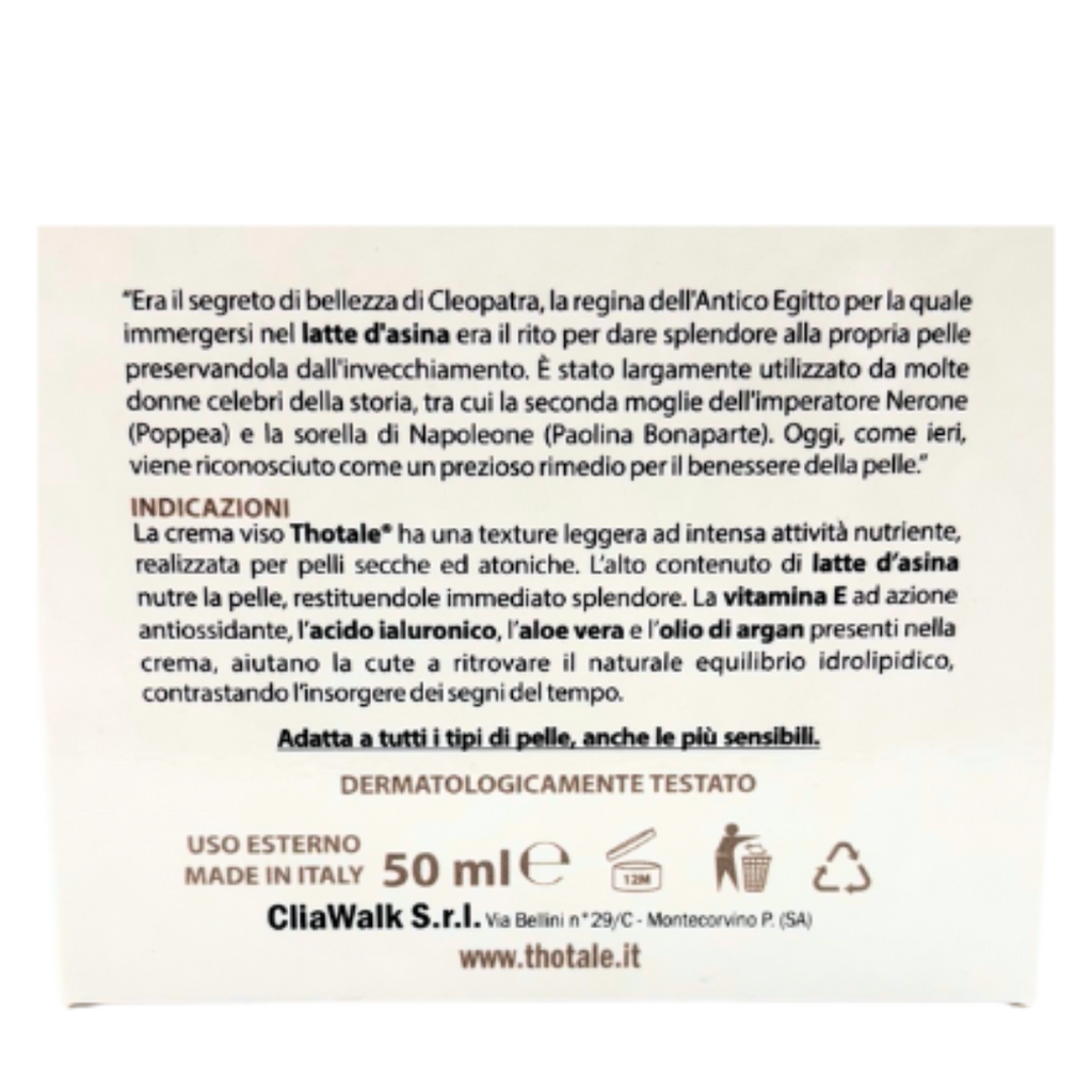 Thotale Crema Viso Latte D'Asina