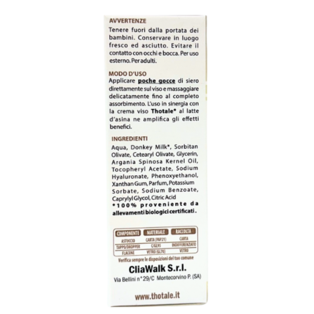 Thotale Siero Viso Latte D'Asina