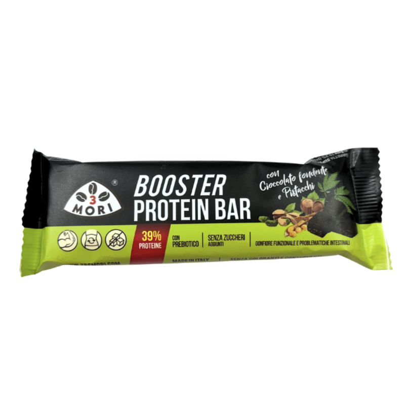 Barretta Booster 39% di Proteine al gusto Pistacchio Tre Mori